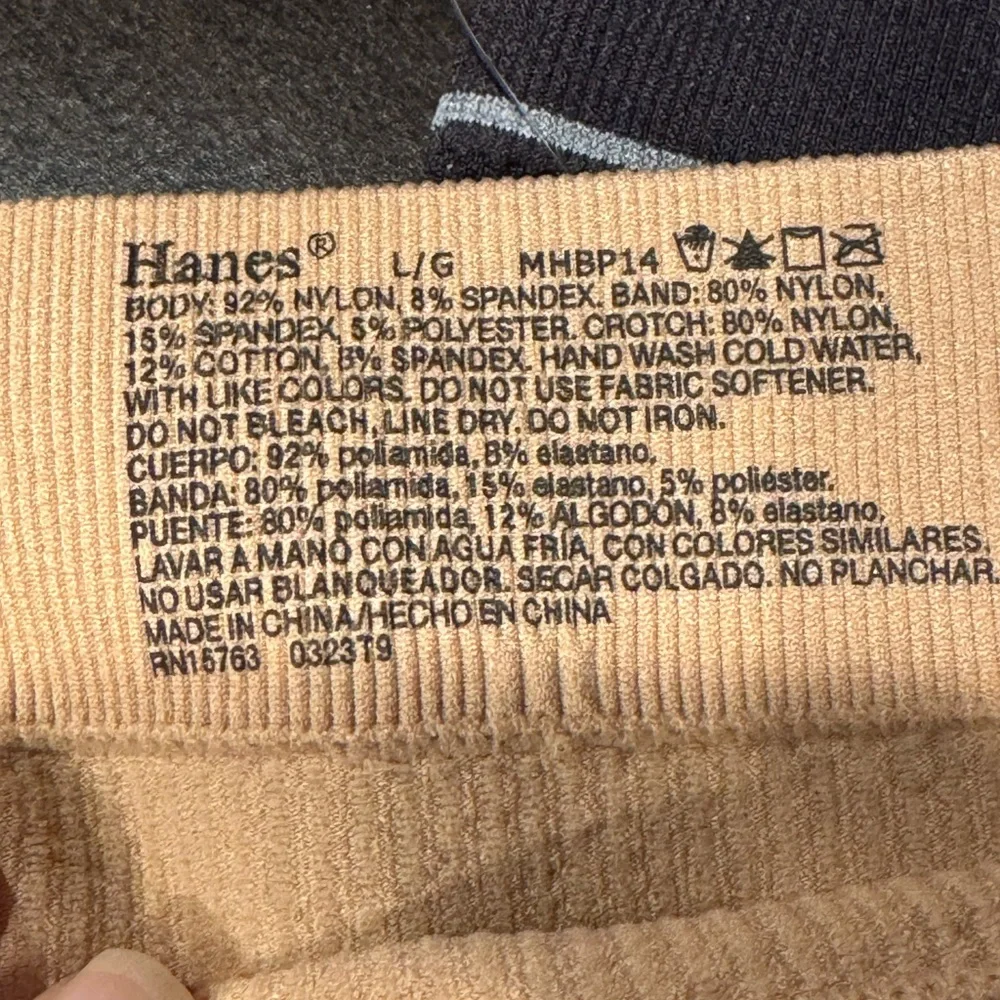 NWT HANES Black and Tan Boxer Brief Duo